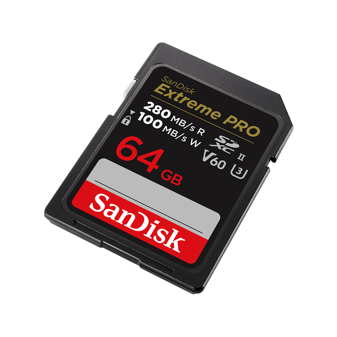 SanDisk SDSDXEP-064G-GN4IN memoria flash 64 GB SDXC UHS-II Classe 10 (PRO 64GB V60 UHS-II SD CARDS - 280/100MB/S V60 C10 UHS-II)