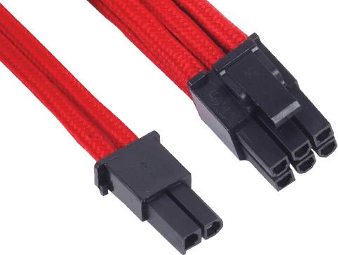 Silverstone 0.25m, 8p/PCI-E 8pin[6+2] 0,25 m (Silverstone 8-pin PCIe 6+2 Pin 25cm PCIe Extension - Red)