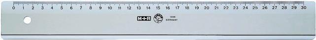 Möbius+Ruppert 1030 - 0000 Desk ruler Polystyrene Transparent 30 cm 1 Stück(e) (710300000)