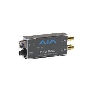AJA FiDO-R-SC Single Channel SC Fiber to SDI with Dual SDI Outputs - Video Extender - 1310 nm