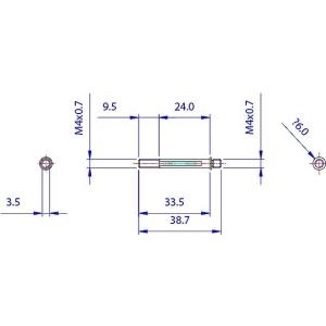 Koolance Befestigungsschrauben für 25mm Lüfter an Radiator (BLT-HX025)