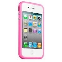 Apple iPhone 4 Bumper - Tasche für Mobiltelefon - Kunststoff - pink - für iPhone 4, 4S