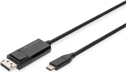 Il cavo adattatore bidirezionale DIGITUS USB Type-C DisplayPort supporta la trasmissione da una sorgente USB Type-C a uninterf