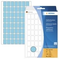 HERMA - Selbstklebende Papieretiketten - Blau - 12 x 18 mm 1792 Etikett(en) (32 Bogen x 56) (2343)