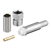 Wentronic Goobay FME-Buchse Crimp für RG 58/U - mit Gold Pin (11792)