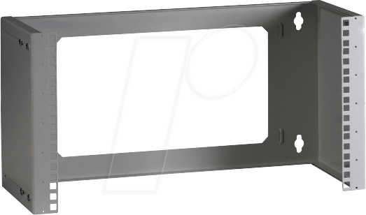 EFB-Elektronik GmbH 48,30cm (19) 6HE Wandgestell, tiefenv., RAL7035, Offenes tiefenverstellbares 48,30cm (19) Wandgestell zur Wandmontage. (691831GR.6)