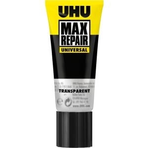 UHU Universal-Klebstoff MAX REPAIR Universal, 45 g Tube Universalkleber für nahezu alle Materialien und Oberflächen, - 1 Stück (510959)