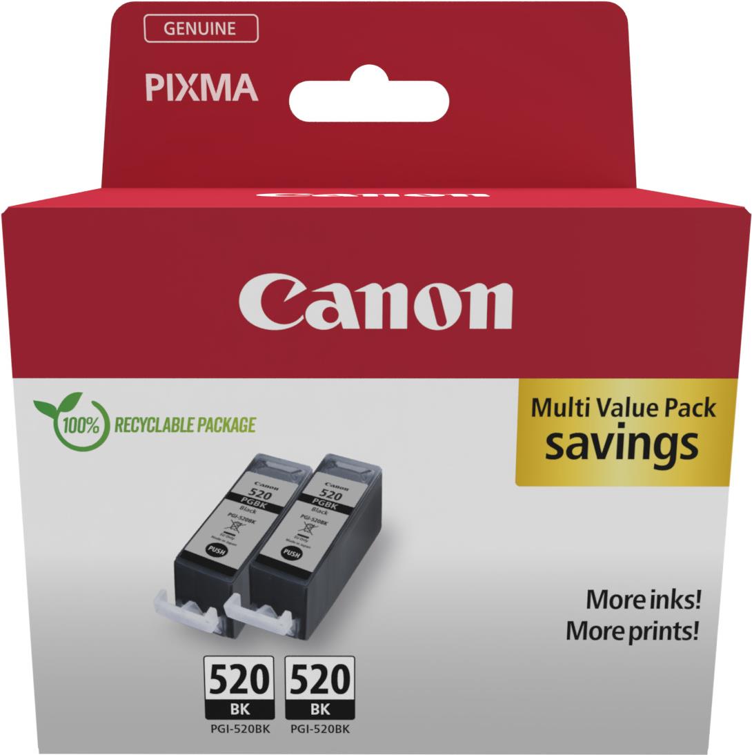 Canon 2932B019 cartuccia d'inchiostro 2 pz Originale Nero (PGI-520 BK TWIN)