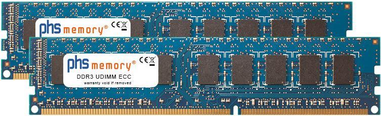 Kit memoria RAM da 8GB (2x4GB) PHS per QNAP TS-EC880U-E3-4GE-R2 DDR3 UDIMM ECC 1600MHz PC3-12800E (SP302606)