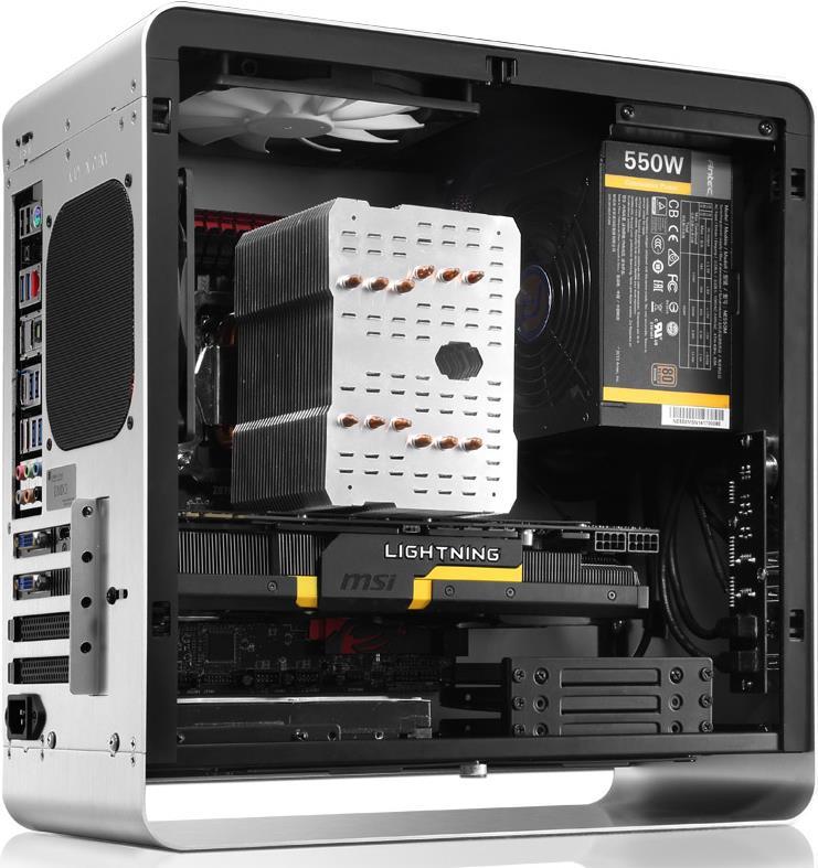 Jonsbo UMX3 Argento (Jonsbo UMX3 Silver/Window ITX Case)