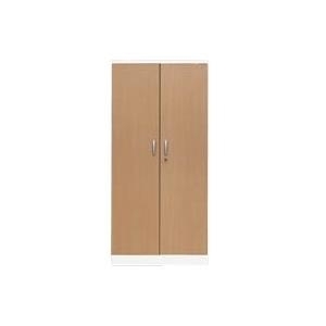 STAHLSCHRANK WEIß/BUCHE (100113)