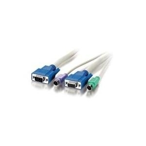 LevelOne ACC-2010 - Tastatur- / Video- / Maus- (KVM-) Kabel - HD-15 (M) - PS/2, 6-polig, HD-15 - 10 m (591060)