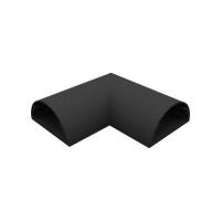 Hagor Kabelkanal-L+C-Adapter - Breite 33mm - Höhe 15mm - Schwarz (7032)