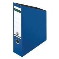 LEITZ Stehsammler, DIN A4, Hartpappe, blau Fassungsvermögen: 76 mm, mit großem Rückenschild (2423-00-35)
