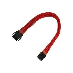 Nanoxia 8-Pin PCI-E Verlängerung - Stromkabel - PCI-Express-Stromversorgung, 8-polig - PCI-Express-Stromversorgung, 8-polig - Rot - 30cm - Einzelsleeve (900300022)