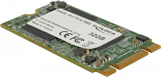 Delock M.2 PCIe SSD Toshiba MLC 32 GB (42 mm) -40 °C ~ 85 °C (54820) Delock M.2 PCIe SSD Toshiba MLC 32 GB (42 mm) -40 °C ~ 85 °C (54820)