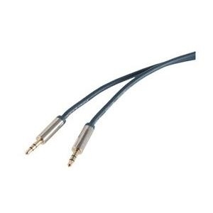 shiverpeaks PROFESSIONAL Audiokabel Smart Line, 3.0 m 3,5 mm Klinkenstecker - 3,5 mm Klinkenstecker, verchromte - 1 Stück (30813-MHQ-SLIM)