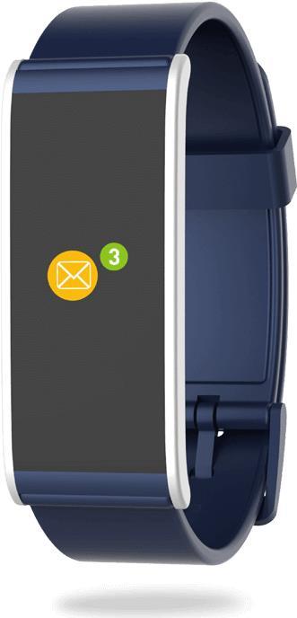 MyKronoz ZeFit4 HR Wristband activity tracker 1.06 TFT Kabellos IP67 Silber (7640158012895)
