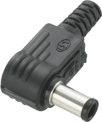 TRU COMPONENTS Niedervolt-Steckverbinder Stecker, gewinkelt 5.5 mm 1 mm 1 St. (1572257)