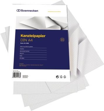 Kanzleipapier kariert A3/A4 5282 250 Blatt/Pack. - A3 - A4 (5282)