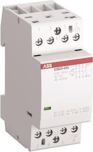 Contattore di installazione ABB ESB25-22N-06 2S/2 230-240 V CA/CC (1SAE231111R0622)