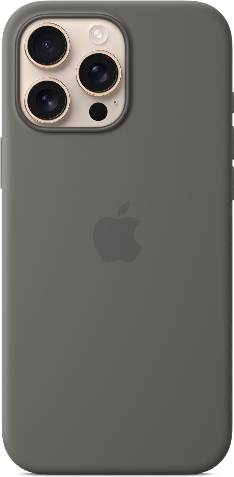 iPhone 16 Pro Max Silicone Case with MagSafe - Stone Gray