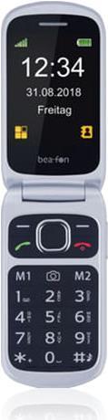 Bea-fon Silver Line SL640 - Mobiltelefon - microSDHC slot - GSM - 240 x 320 Pixel - TFT - 0,3 MP - Black Silver (SL640_EU001B)