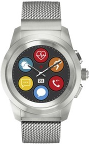 MyKronoz Smartwatch ZETIME ELITE PETITE Gehäusefarbe: Silber Farbe (Armband): Silber (7640158013113)