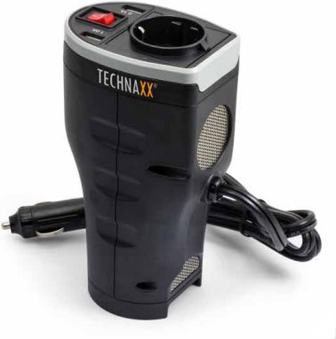 Technaxx TE13 Auto Nero (TECHNAXX VOLTAGE CONVERTERS - WITH 2 USB PORTS TE13 F/VEHICLE)