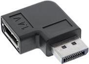 InLine - DisplayPort-Adapter - DisplayPort (M) bis DisplayPort (M) rechtwinklig - 4K Unterstützung, unterstützt 8K UHD (7680 x 4320) - Schwarz (17199R)