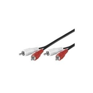 Wentronic Goobay Cinch-Verbindungskabel, 5 m - 2x Cinch-Stecker (Audio links/rechts) > 2x Cinch-Stecker (Audio links/rechts) (50030)