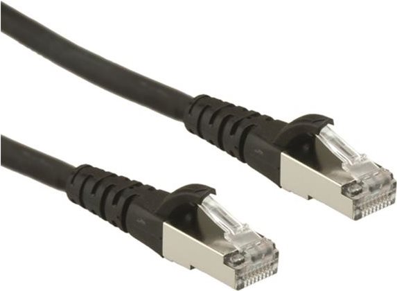 ROLINE CAT.6a S/FTP cavo di rete Nero 3 m Cat6a S/FTP [S-STP] (Roline CAT6A S/FTP CU LSZH Ethernet Cable Black 3m)