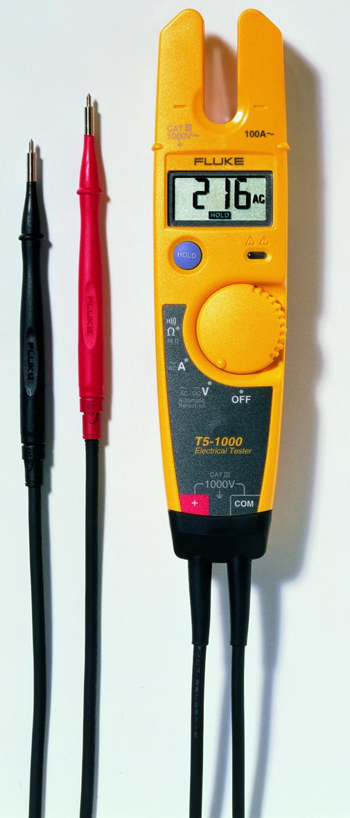 Fluke Corporation T5-1000 Tester di tensione a due poli CAT III 1000 V LCD Acustico (659570)