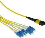 ACT RL7871 cavo InfiniBand e in fibra ottica 1 m MPO/MTP 12x LC Giallo