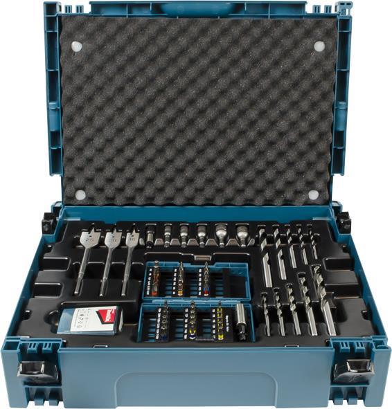 Makita B-43044 - Bohrerbit-Set - Bodenschnellarbeitsstahl (HSS-G) - Sechskantschaft - 4/5/6/8/10 - Box - 66 Stück(e) (B-43044)