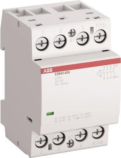 Contattore di installazione ABB ESB40-40N-06 4S/0 230 V CA/CC (1SAE341111R0640)