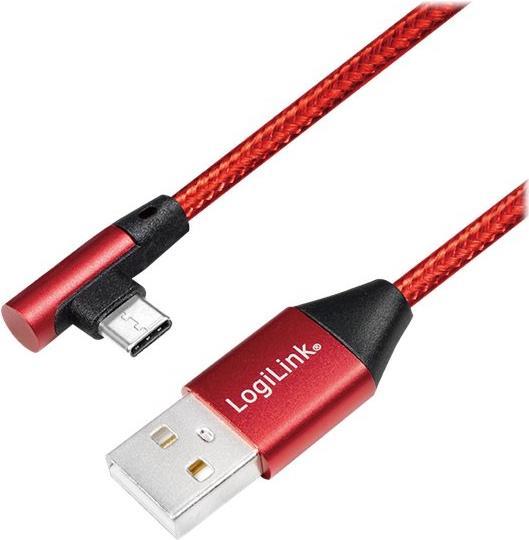 LogiLink CU0145 cavo USB 0,3 m USB 2.0 USB A USB C Rosso (LogiLink CU0145 USB-kabel 0,3 m USB 2.)