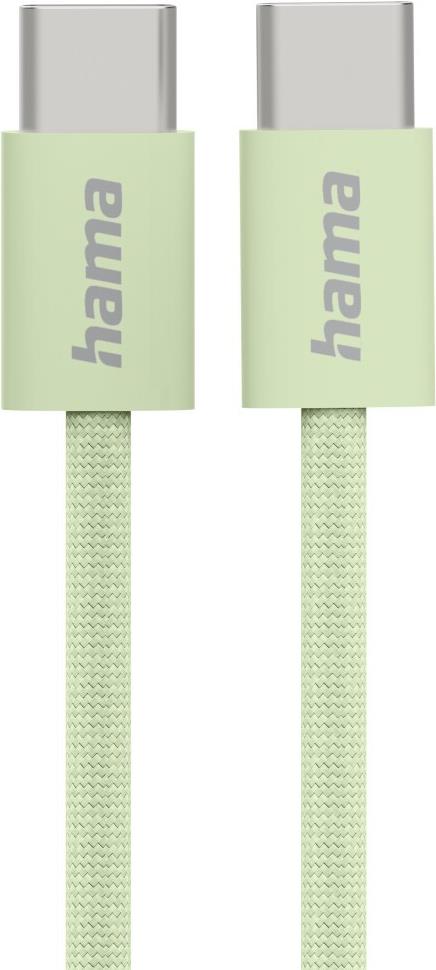 Hama Fabric cavo USB USB 2.0 1 m USB C Verde