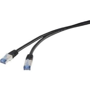 Renkforce RJ45 Netzwerk Anschlusskabel CAT 6a S/FTP 10 m Schwarz PE-Außenmantel Renkforce (rf-RJ45PE-05)
