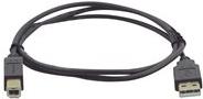 Kramer C-USB/AB-10 - USB-Kabel - USB Typ B (M) bis USB (M) - USB2.0 - 3,0m - geformt - Grau (96-0215010)