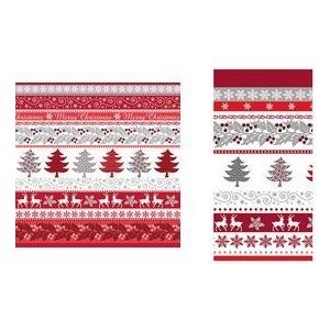 PAPSTAR Weihnachts-Tischdecke Silver Glance aus Airlaid (95% Cellulose, 5% Klebstoff), blickdicht, - 1 Stück (85886)