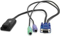 Hewlett Packard Enterprise KVM CAT5 1-pack PS/2 Interface Adapter Tastatur/Video/Maus (KVM)-Kabel (396632-001)