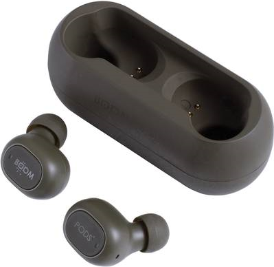 Boompods Boombuds GO Bluetooth® Kopfhörer In Ear Headset, Schweißresistent Army Grün (15736)