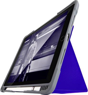 STM Goods iPad Cover / Tasche BookCase Passend für Apple-Modell: iPad 10.2 (2019) Blau (transparent) (STM-222-237JU-03)