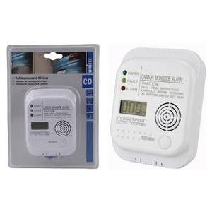 uniTEC Kohlenmonoxidmelder, weiß, Alarmsignal: ca. 85 dB kabellose Installation, akustische und optische Batterie - 1 Stück (47009)