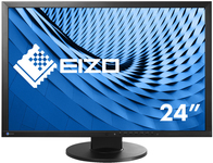 EIZO FlexScan EV2430-BK - LED-Monitor - 61,1 cm (24.1) - 1920 x 1200 Full HD (1080p) - IPS - 300 cd/m² - 1000:1 - 14 ms - DVI-D, VGA, DisplayPort - Lautsprecher - Schwarz (EV2430-BK)