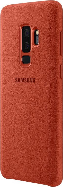 Samsung Alcantara Cover EF-XG965 - Hintere Abdeckung für Mobiltelefon - Alcantara - Rot - für Galaxy S9+ (EF-XG965AREGWW)
