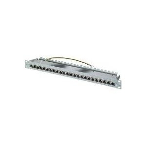 TELEGAERTNER Patchpanel Cat5e 24Port RJ45 1HE 48,3cm 48,30cm (19) lichtgrau (26.11.0523)