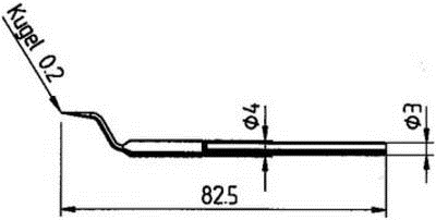 ERSA Entlötspitze SD/SB Spitzen-Größe 0.2 mm Inhalt 1 St. (0422SD/SB)