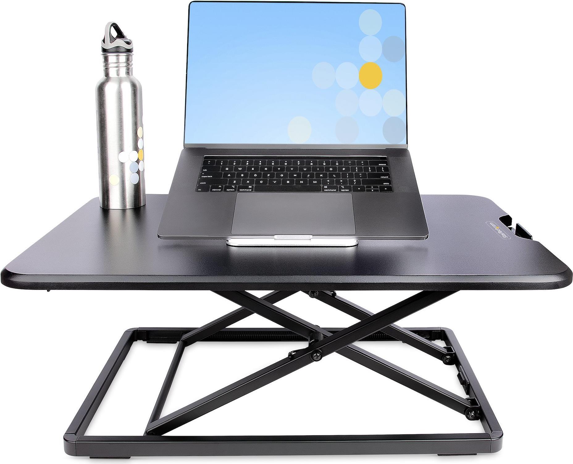 StarTech.com Standing Desk per Notebook - Convertitore Scrivania Regolabile in Altezza da 4,5 a 40cm - Postazione Smart Working